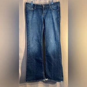 Paige Laurel Canyon Dark Wash Denim Flare Jeans - Size 32